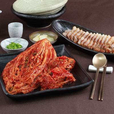 [온누리특가] [선김치] 전라도 배추 김장 김치 2kg+무항생제 냉장 한돈 삼겹살 수육 보쌈 1kg 세트